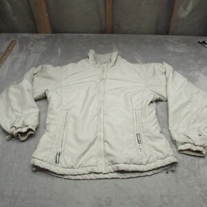 Columbia Jacket Men Medium White Full Zip Insulated Glennaker Lake II Puffer